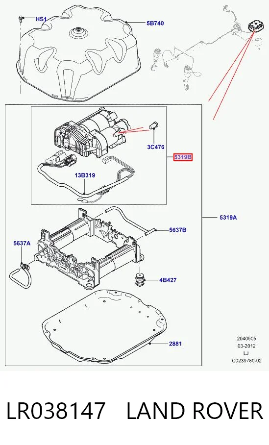 Compressor de bombeio pneumático (de amortecedores) 4154033000 VAG