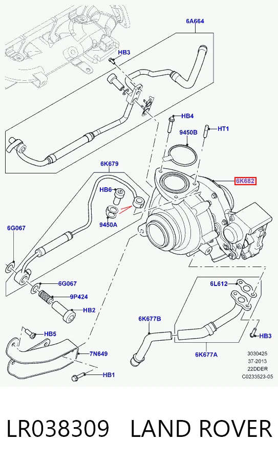 Turbina Ford LR065510