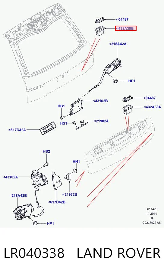 LR040338 Land Rover
