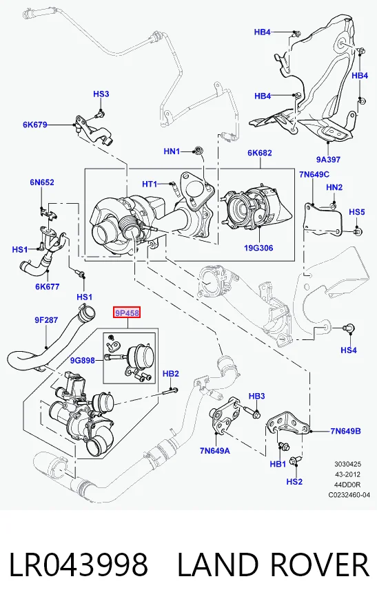 LR043998 Land Rover