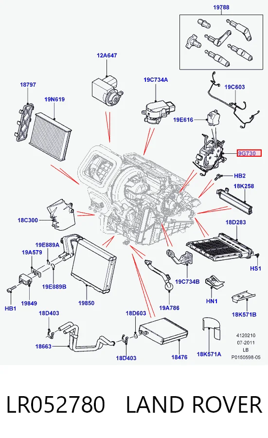 LR052780 Land Rover