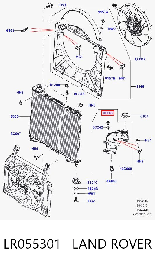 LR055301 Land Rover 