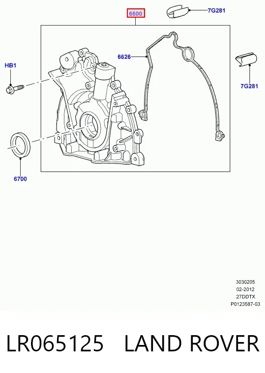 Bomba de óleo Peugeot 607  9D, 9U