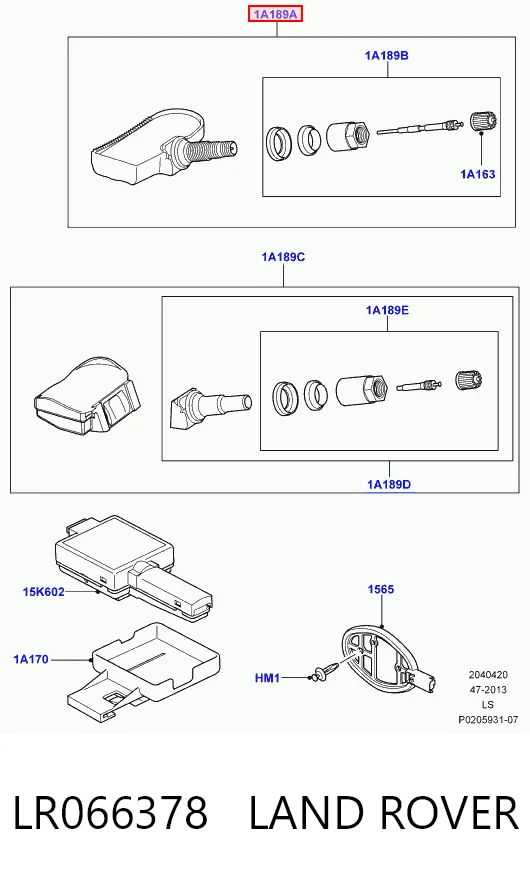 Sensor de pressão de ar nos pneus 30907043 AND