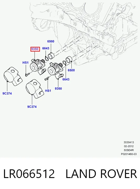  Bomba de combustível de pressão alta Land Rover Range Rover SPORT II SUV (L494) (2013 - 2022) SPORT II