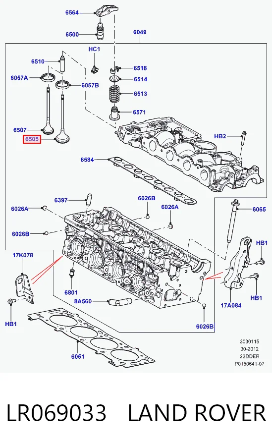 Válvula de escape 9832111580 Fiat/Alfa/Lancia