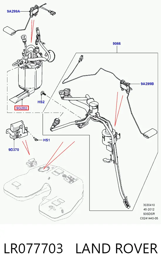 Módulo de bomba de combustível com sensor do nível de combustível Land Rover Range Rover II L494 ao melhor preço