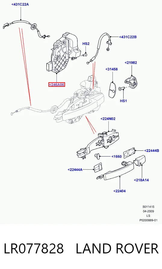 LR077828 Land Rover