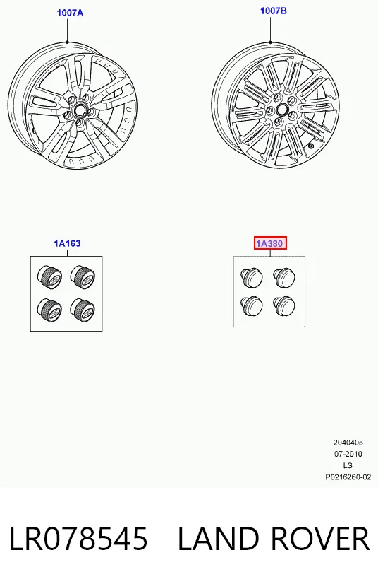 Parafuso de roda para Land Rover Range Rover SPORT I L320