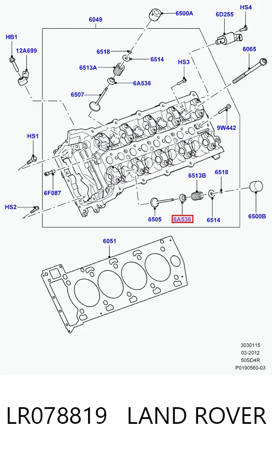 Compre Bucim de válvula (coletor de óleo), admissão/escape Land Rover Range Rover 