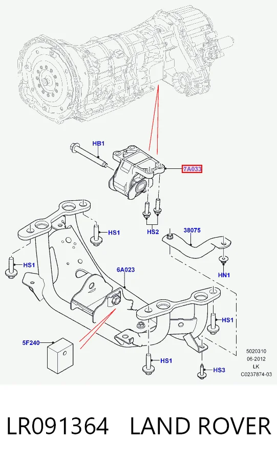 Coxim de transmissão (suporte da caixa de mudança) Land Rover Range Rover I L320 ao melhor preço