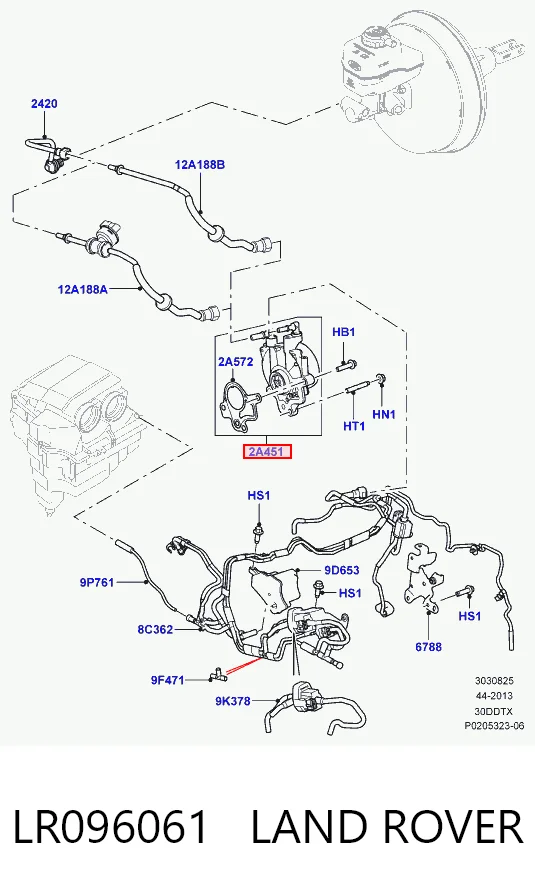 LR096061 Land Rover Bomba a vácuo