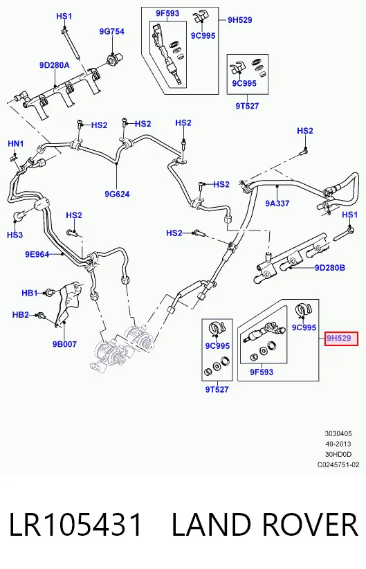 Compre C2D48563 Jaguar Injetor de injeção de combustível