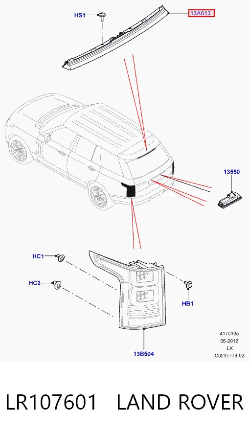 LR107601 Land Rover