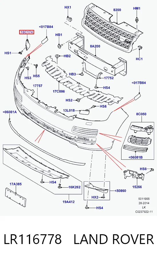 LR116778 Land Rover