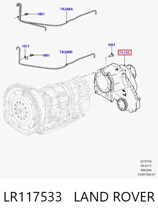 Caixa de transferência para Land Rover Range Rover L494