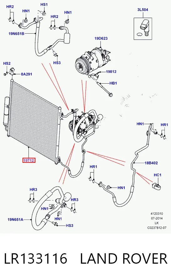 Radiador de aparelho de ar condicionado Land Rover Range Rover preço, a partir de 40,86 USD