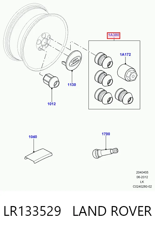 Parafuso de roda Land Rover Range Rover SPORT I L320