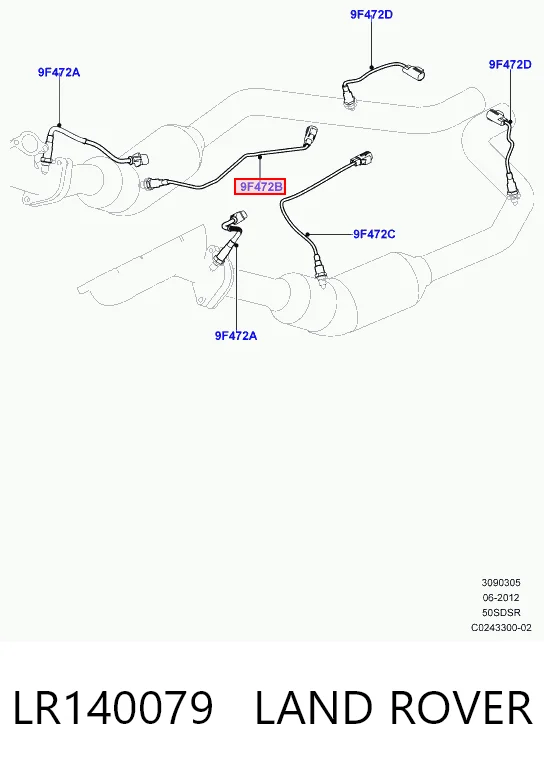 Compre Sonda lambda, sensor de oxigênio Land Rover Discovery 5