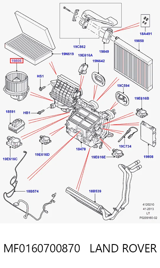 Compre Motor de ventilador de forno (de aquecedor de salão) Land Rover Range Rover 