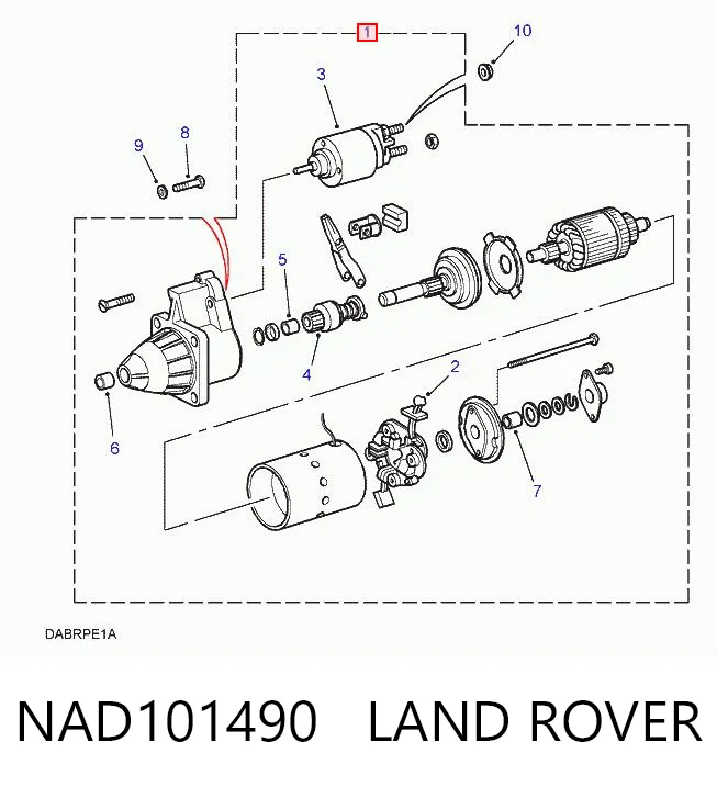 NAD101490 Land Rover Motor de arranco