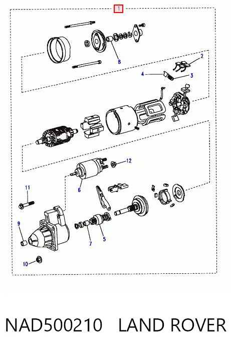 NAD500210 Land Rover Motor de arranco