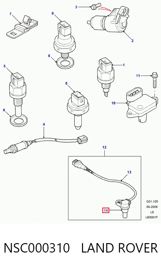 NSC100930M MG Sensor de posição da árvore distribuidora