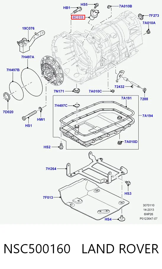 Compre AJ81284 Jaguar Sensor de posição (de revoluções) de cambota