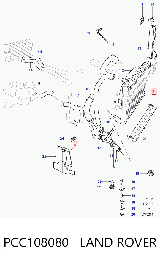 Compre Radiador de esfriamento de motor Land Rover Range Rover 2