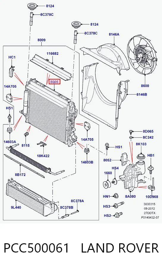 Radiador de esfriamento de motor Land Rover Range Rover preço, a partir de 85,10 USD