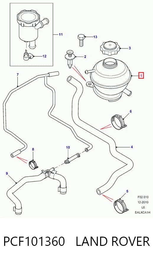 30121463 AND Tanque de expansão do sistema de esfriamento