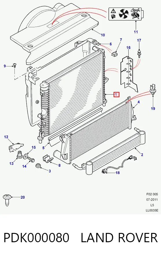 Radiador de esfriamento de motor Jdeus 002M20 preço, a partir de 147,88 USD
