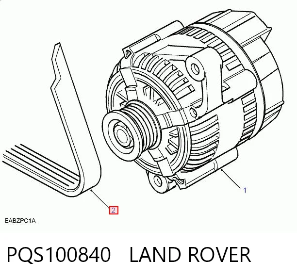 PQS100840 Rover Correia dos conjuntos de transmissão