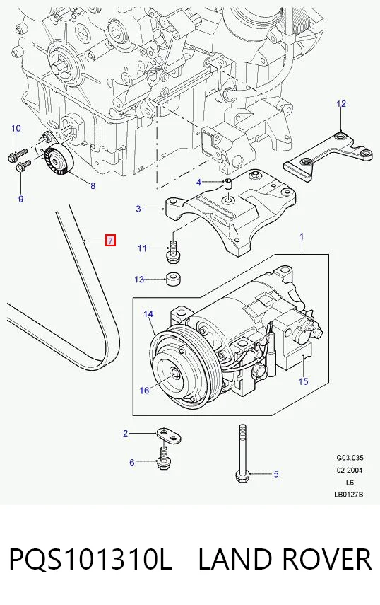 PQS101310L Land Rover