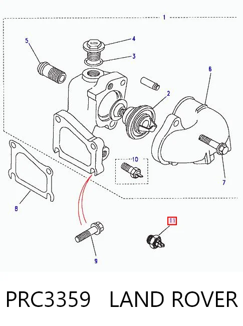 Sensor de temperatura do fluido de esfriamento (de ativação de ventilador do radiador) Land Rover Discovery preço, a partir de 10,29 USD