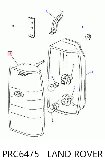 Lanterna traseira direita Land Rover Discovery I LG, LJ ao melhor preço