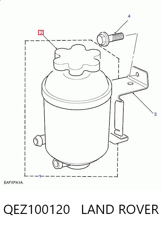 QEZ100120 Land Rover Tampa de tanque de bomba da Direção hidrâulica assistida