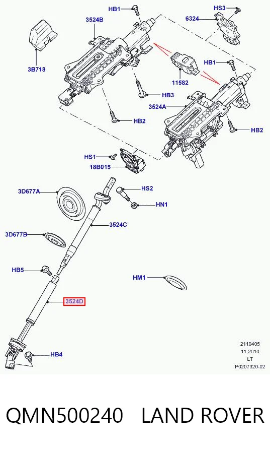 Compre 4526044041 Toyota Veio da coluna de direção inferior