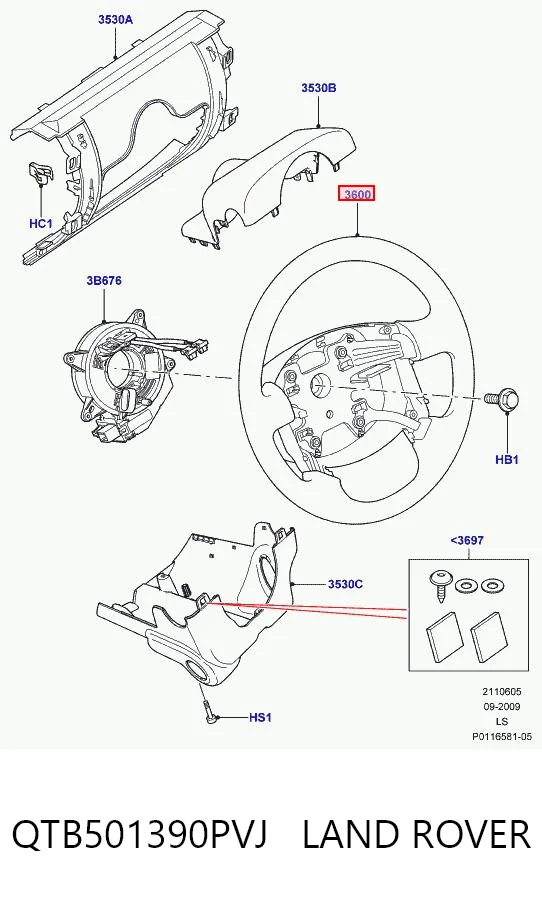 Volante para Land Rover Range Rover SPORT I L320