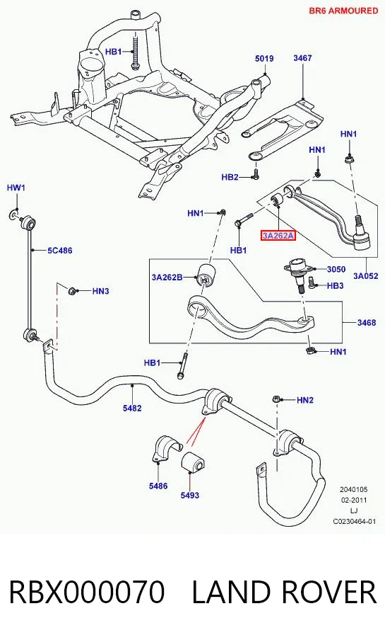 RBX000070 Land Rover