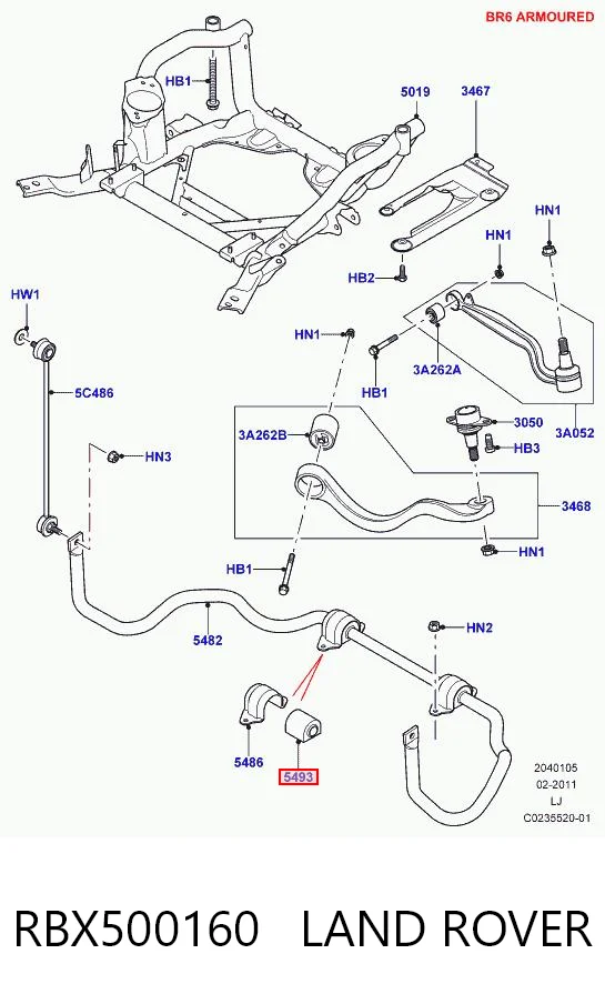 RBX500160 Land Rover
