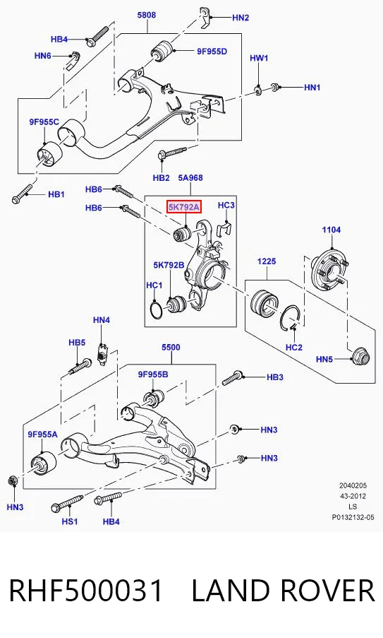 RHF500031 Land Rover