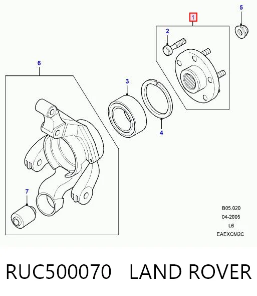  Cubo dianteiro Land Rover Freelander I SUV (L314) (1997 - 2006) I
