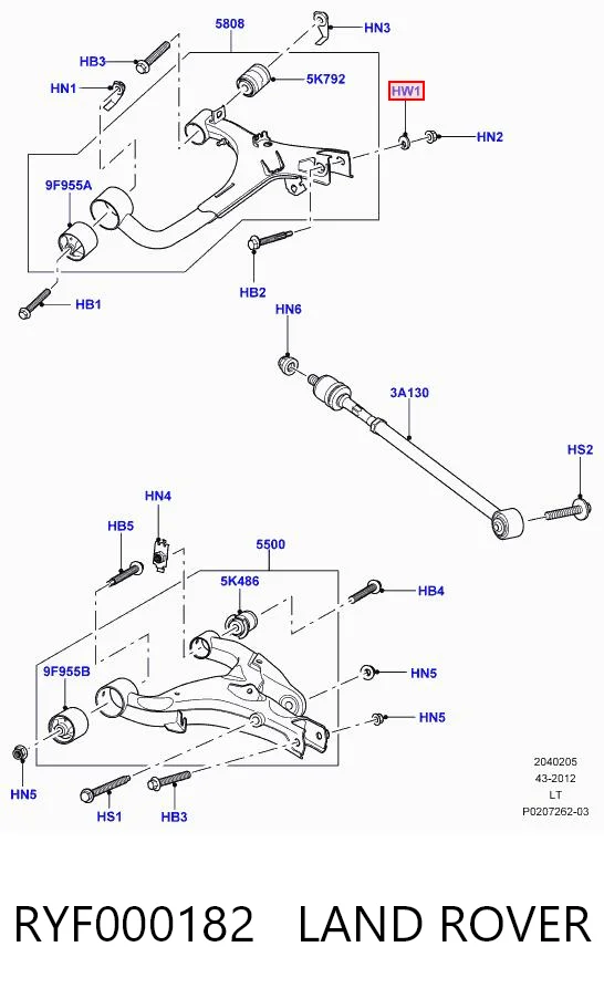 RYF000182 Land Rover