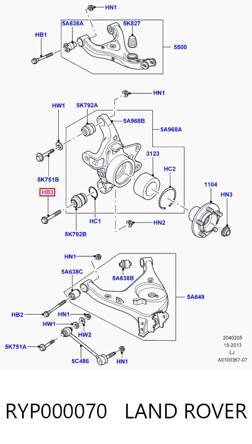 RYP000070 Land Rover