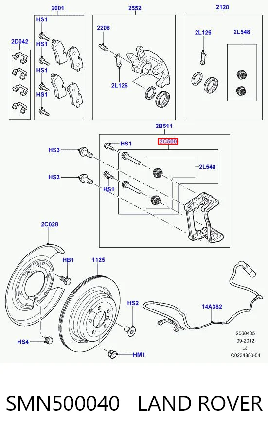 Compre Kit de reparação de suporte do freio traseiro Volkswagen Passat 