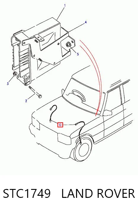 Sensor dianteiro de ABS para Land Rover Discovery LG, LJ