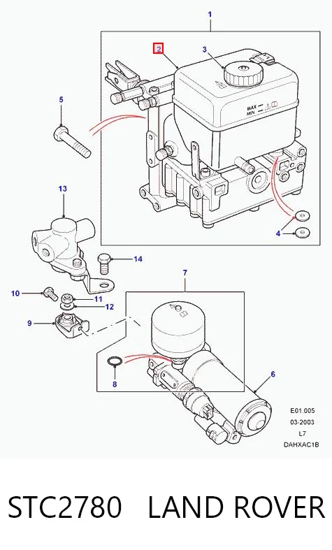  Sensor dianteiro de ABS Land Rover Range Rover II SUV (LP, P38A) (1994 - 2002) II