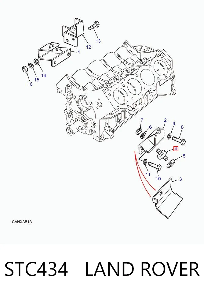 Coxim (suporte) dianteiro de motor para Land Rover Discovery I LG, LJ