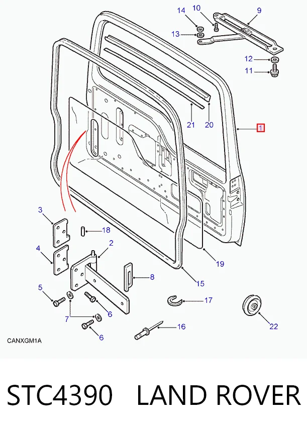Porta traseira (3ª/5ª porta-malas (tampa de alcapão) Land Rover Discovery I LG, LJ